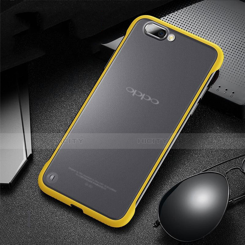 Cover Crystal Trasparente Rigida Cover S03 per Oppo R17 Neo Giallo