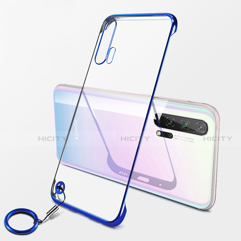 Cover Crystal Trasparente Rigida Cover S04 per Huawei Honor 20 Pro Nero