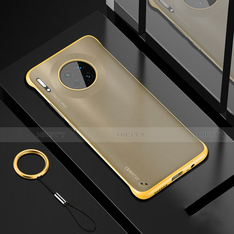 Cover Crystal Trasparente Rigida Cover S04 per Huawei Mate 30 5G Giallo