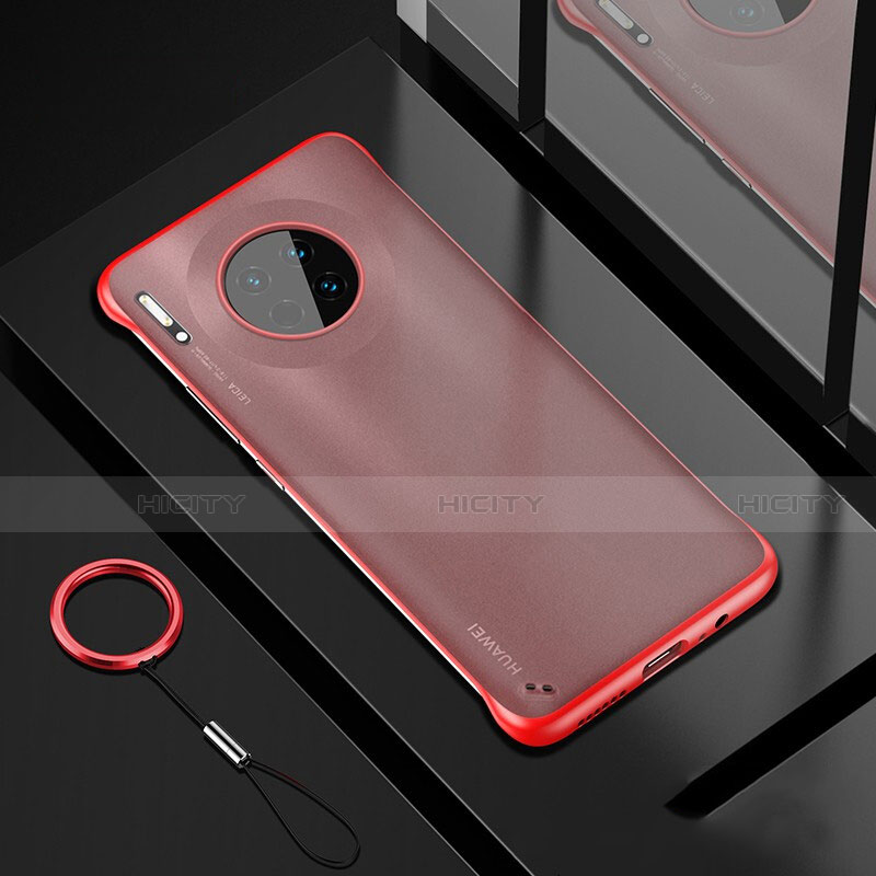 Cover Crystal Trasparente Rigida Cover S04 per Huawei Mate 30 5G Rosso