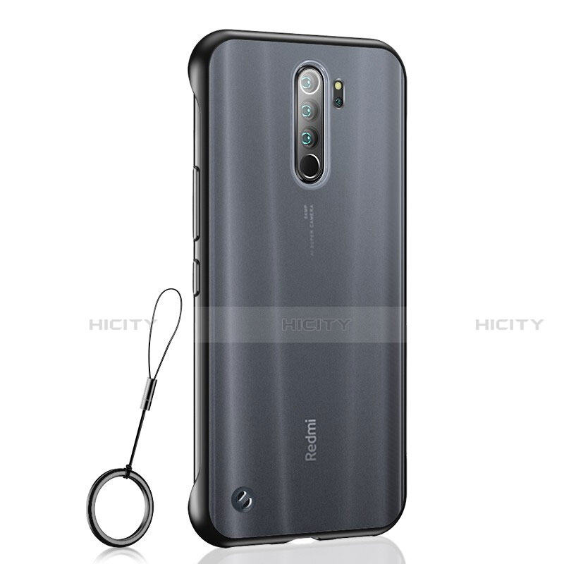 Cover Crystal Trasparente Rigida Cover S04 per Xiaomi Redmi Note 8 Pro Nero