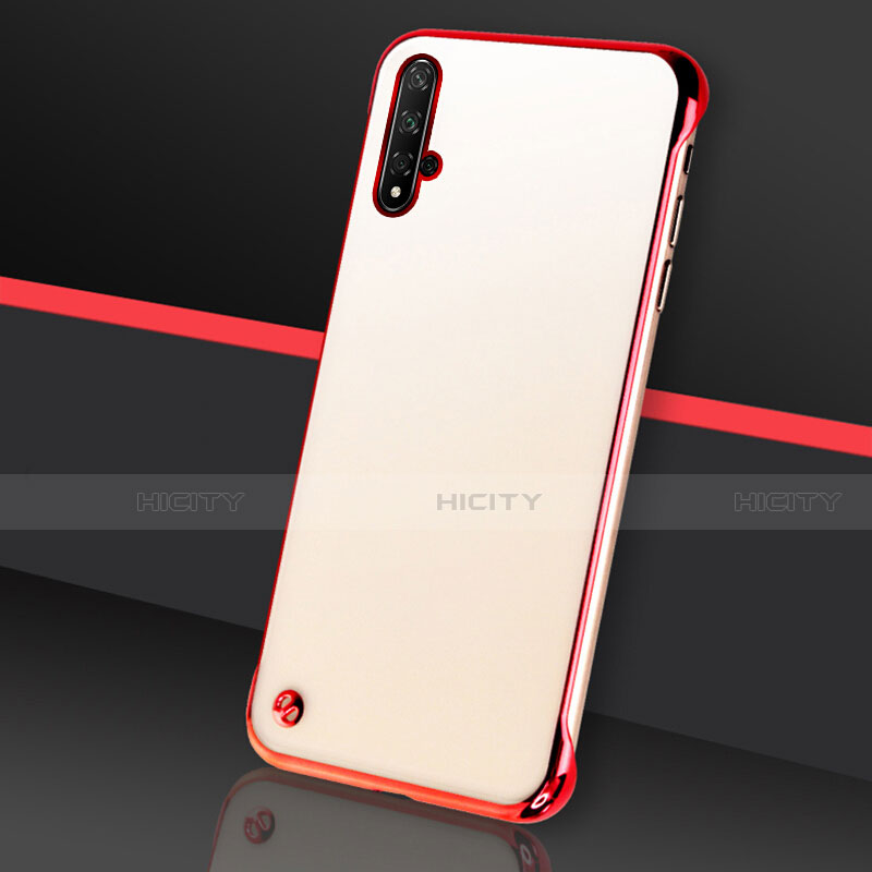 Cover Crystal Trasparente Rigida Cover S05 per Huawei Nova 5 Pro Rosso