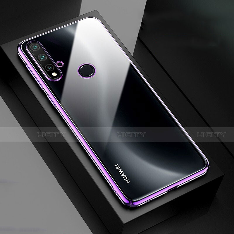 Cover Crystal Trasparente Rigida Cover S05 per Huawei Nova 5i Viola