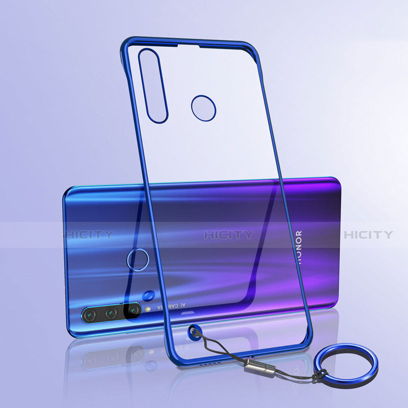 Cover Crystal Trasparente Rigida Cover S05 per Huawei P Smart+ Plus (2019) Blu