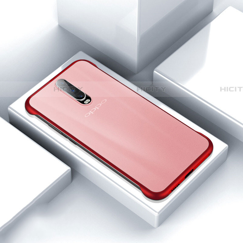 Cover Crystal Trasparente Rigida Cover S05 per Oppo RX17 Pro Rosso