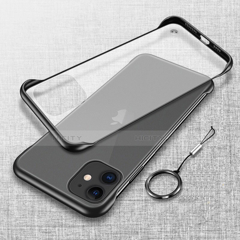 Cover Crystal Trasparente Rigida Cover S06 per Apple iPhone 11 Nero