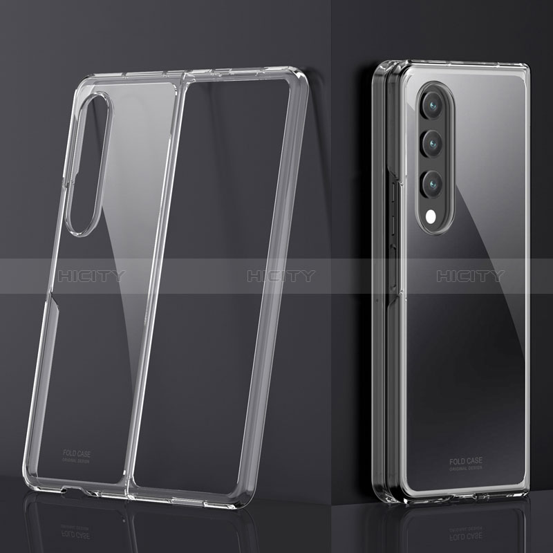 Cover Crystal Trasparente Rigida Cover Z01 per Samsung Galaxy Z Fold3 5G Chiaro