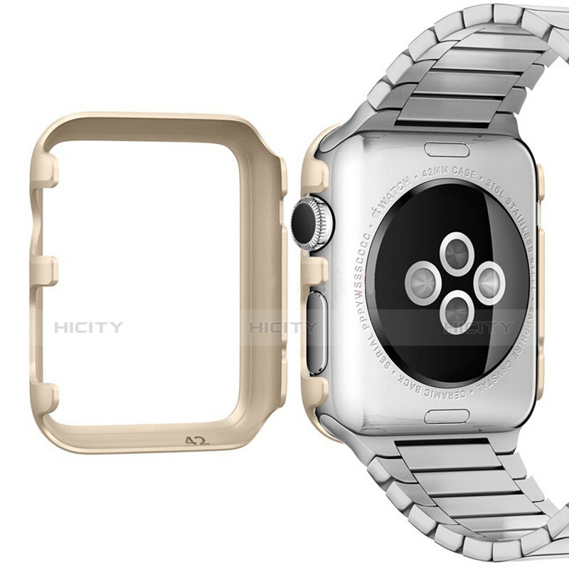 Cover Lusso Alluminio Laterale C01 per Apple iWatch 2 38mm Oro