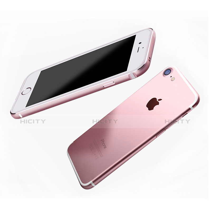 Cover Lusso Alluminio Laterale per Apple iPhone 7 Oro Rosa