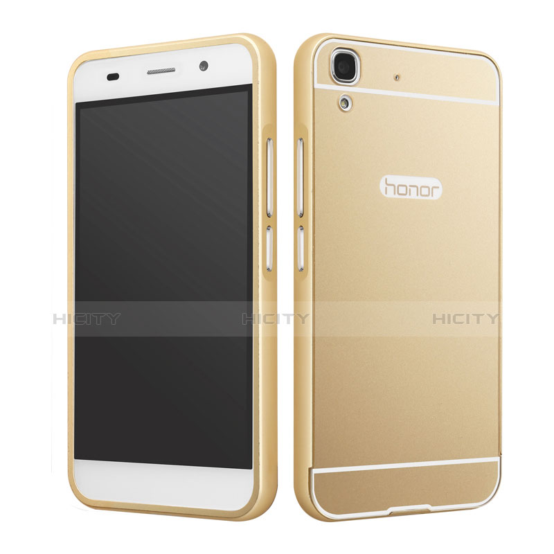 Cover Lusso Alluminio Laterale per Huawei Honor 4A Oro