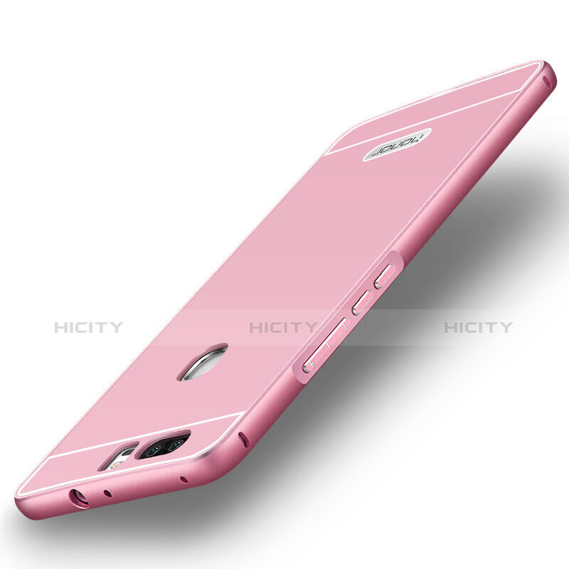 Cover Lusso Alluminio Laterale per Huawei Honor V8 Rosa