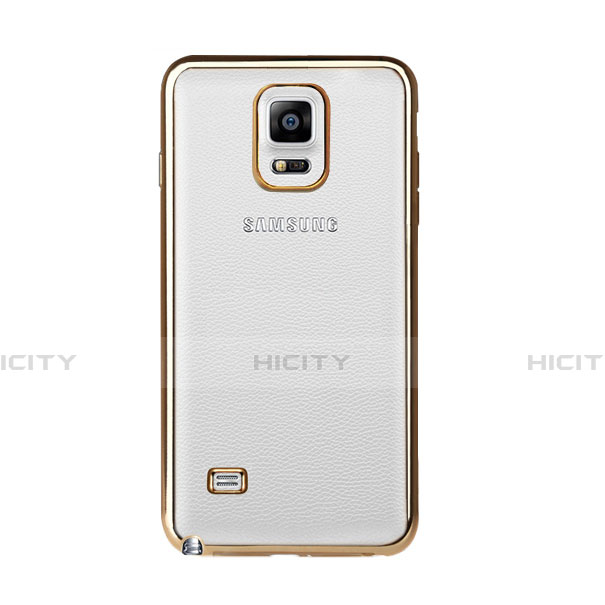 Cover Lusso Alluminio Laterale per Samsung Galaxy Note 4 Duos N9100 Dual SIM Oro