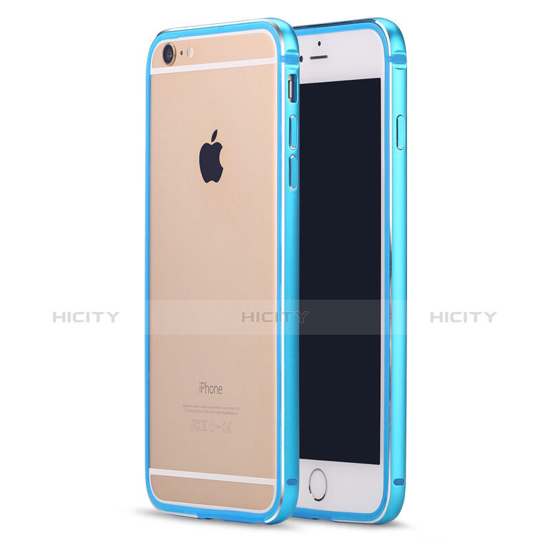 Cover Lusso Laterale Alluminio per Apple iPhone 6 Cielo Blu