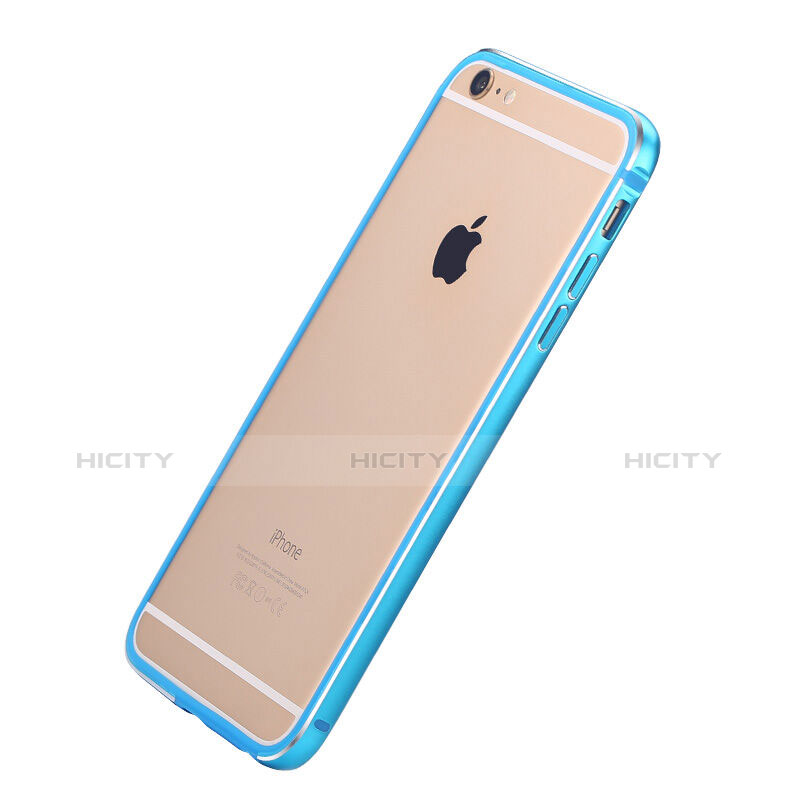 Cover Lusso Laterale Alluminio per Apple iPhone 6 Cielo Blu