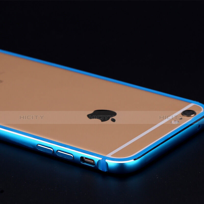 Cover Lusso Laterale Alluminio per Apple iPhone 6 Cielo Blu