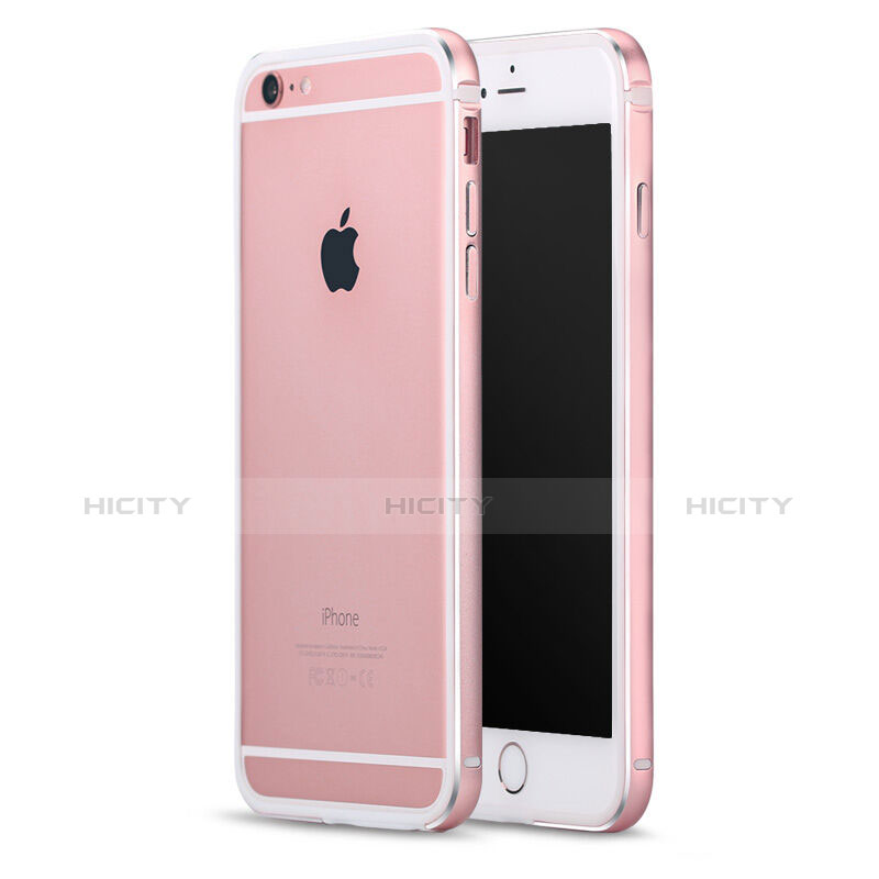 Cover Lusso Laterale Alluminio per Apple iPhone 6 Oro Rosa