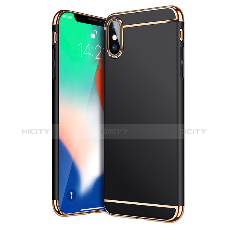 Cover Lusso Metallo Laterale e Plastica C02 per Apple iPhone Xs Max Nero