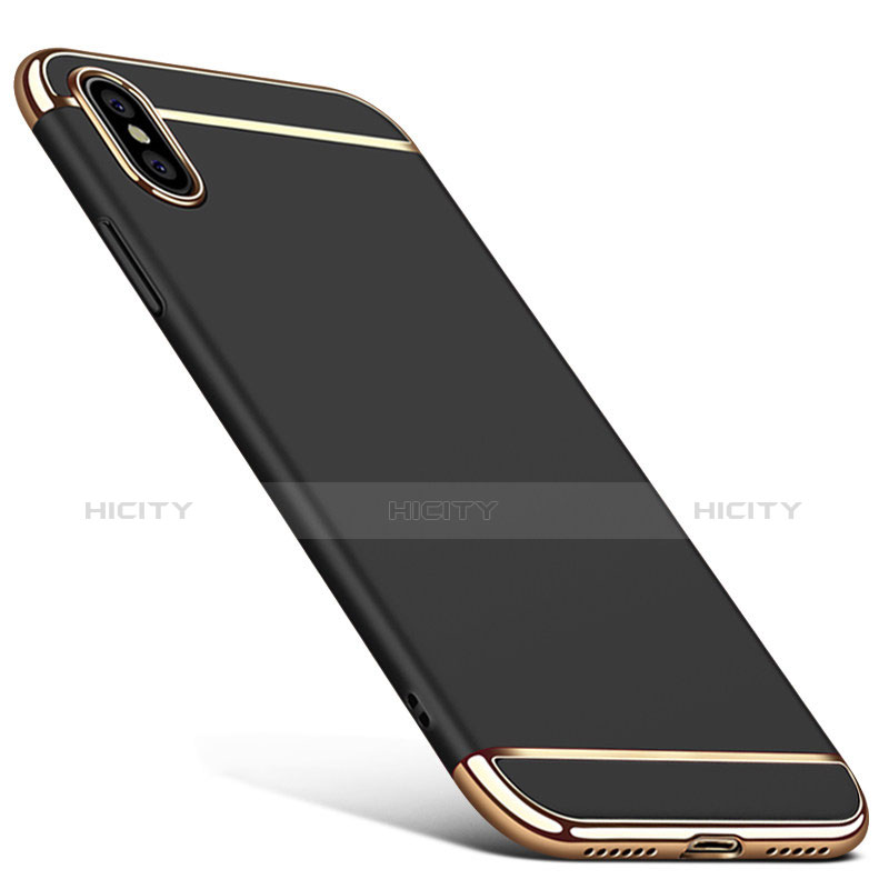 Cover Lusso Metallo Laterale e Plastica C02 per Apple iPhone Xs Nero