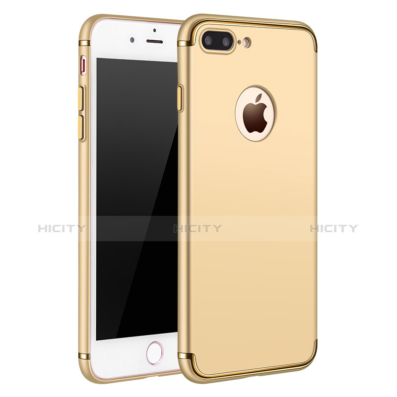 Cover Lusso Metallo Laterale e Plastica F02 per Apple iPhone 7 Plus Oro