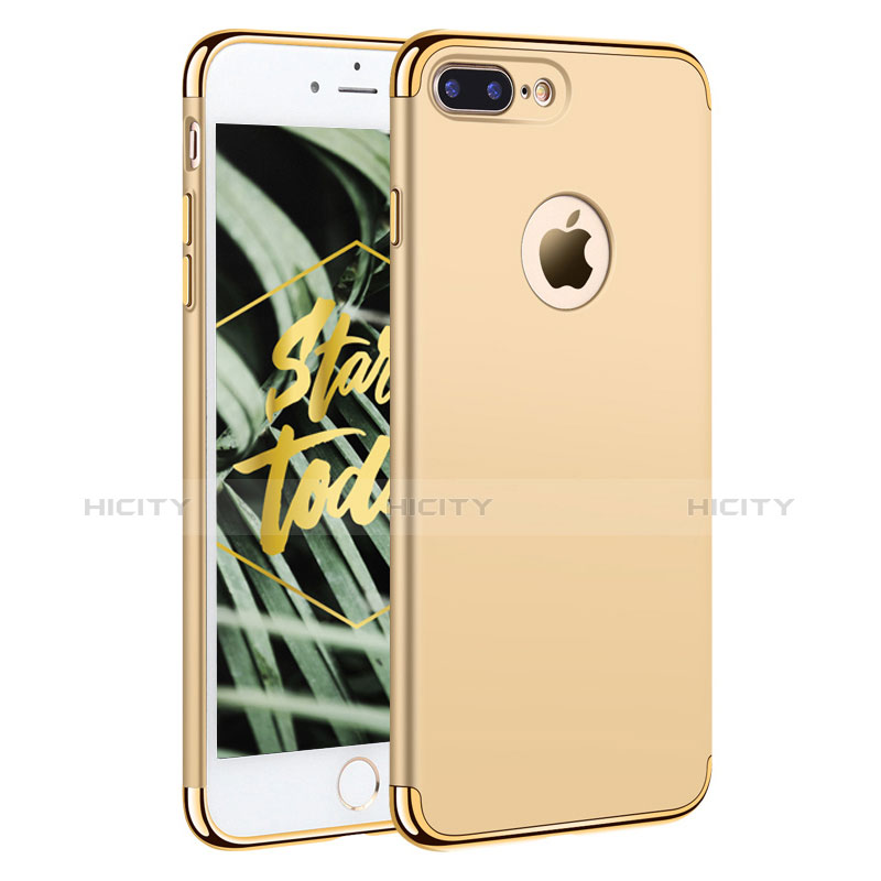 Cover Lusso Metallo Laterale e Plastica F05 per Apple iPhone 7 Plus Oro