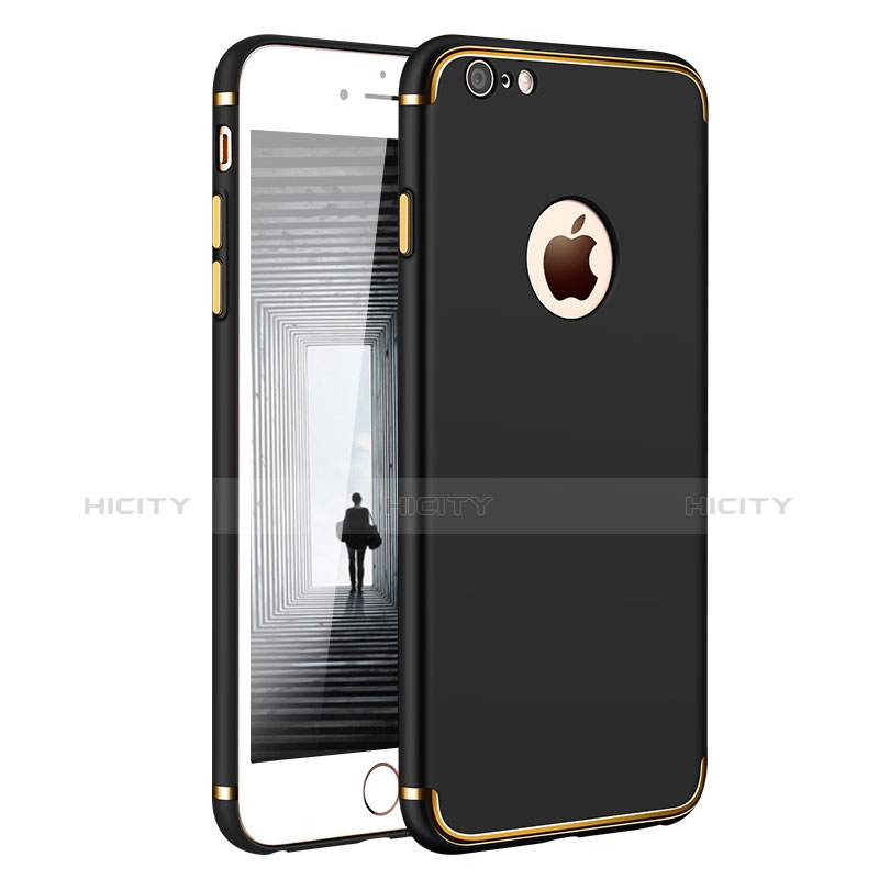 Cover Lusso Metallo Laterale e Plastica M02 per Apple iPhone 6 Nero