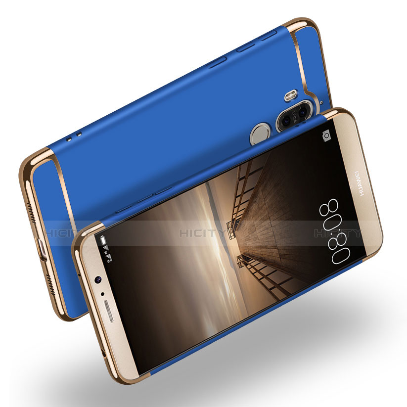 Cover Lusso Metallo Laterale e Plastica M02 per Huawei Mate 9 Blu