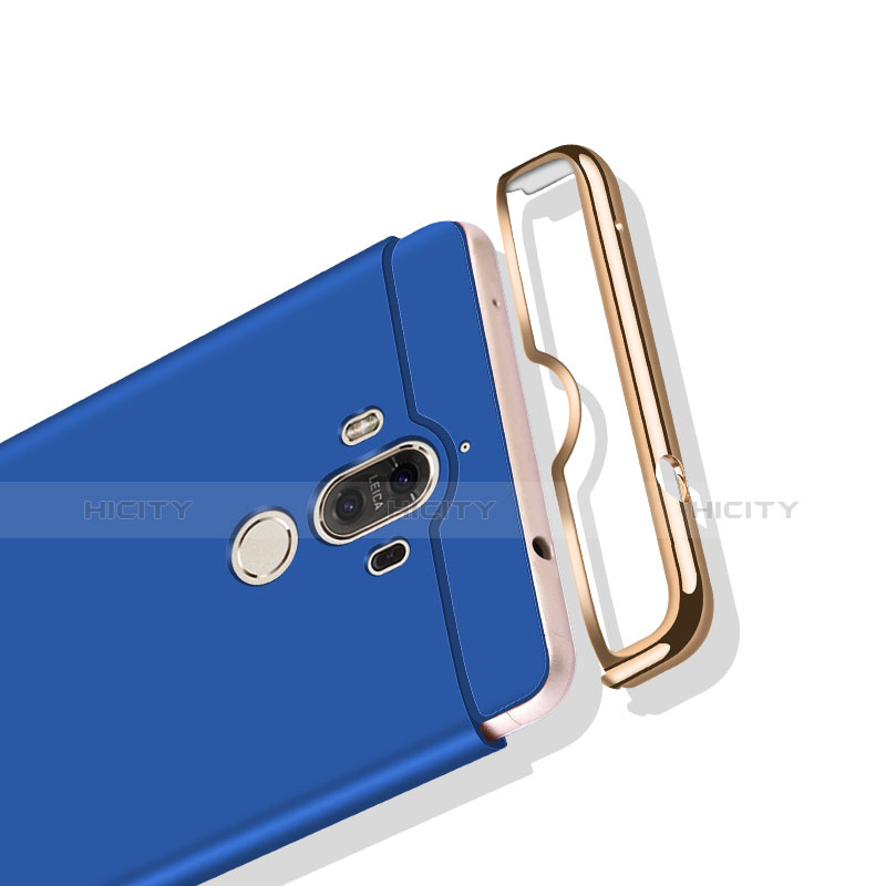 Cover Lusso Metallo Laterale e Plastica M02 per Huawei Mate 9 Blu