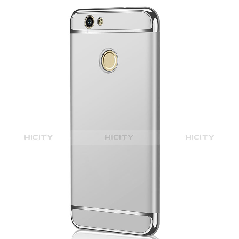 Cover Lusso Metallo Laterale e Plastica M02 per Huawei Nova Argento