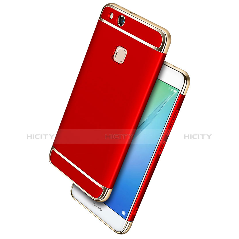 Cover Lusso Metallo Laterale e Plastica per Huawei Honor 8 Lite Rosso