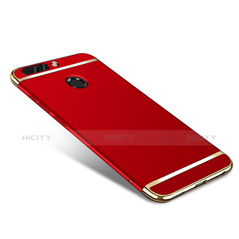 Cover Lusso Metallo Laterale e Plastica per Huawei Honor 8 Pro Rosso