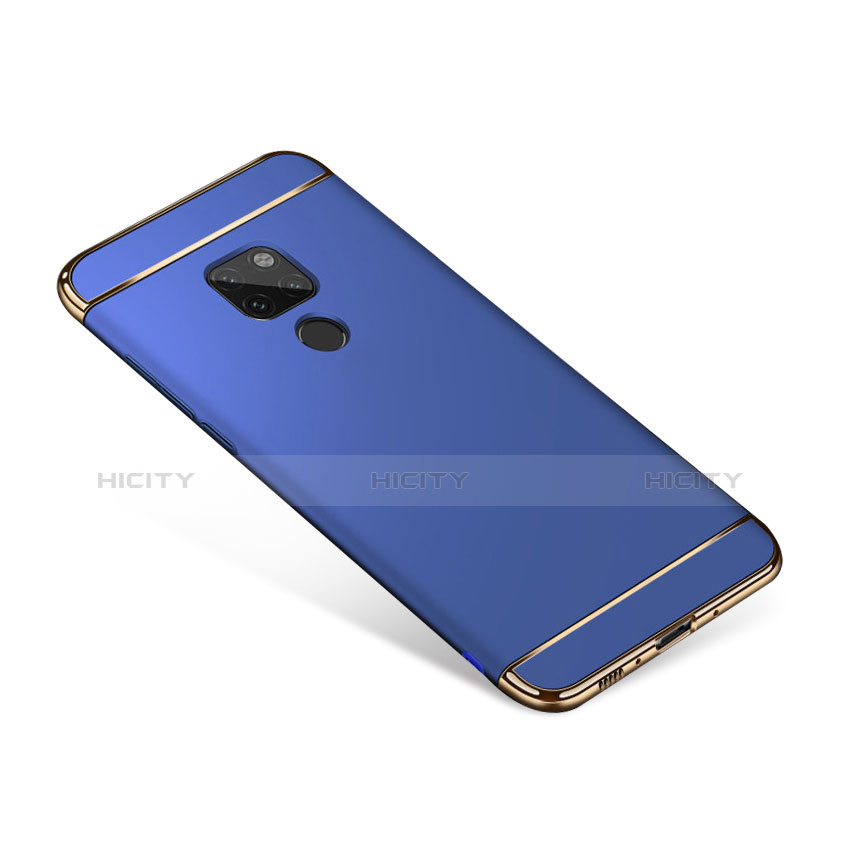 Cover Lusso Metallo Laterale e Plastica per Huawei Mate 20 Blu