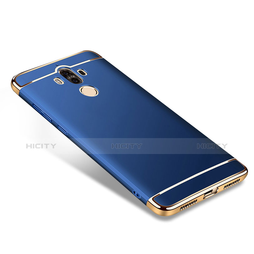 Cover Lusso Metallo Laterale e Plastica per Huawei Mate 9 Blu