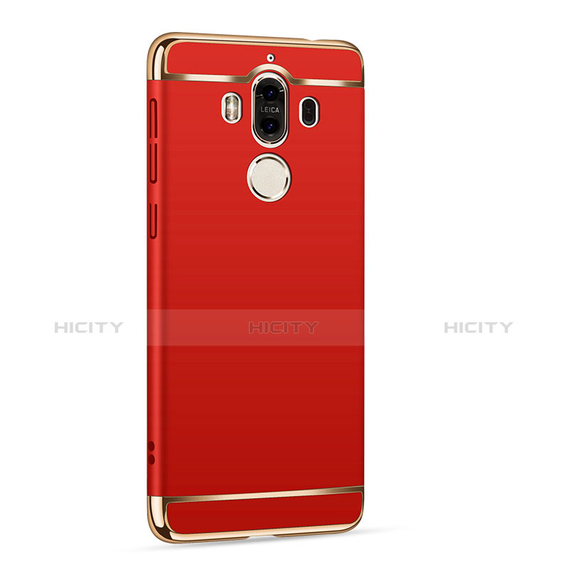 Cover Lusso Metallo Laterale e Plastica per Huawei Mate 9 Rosso