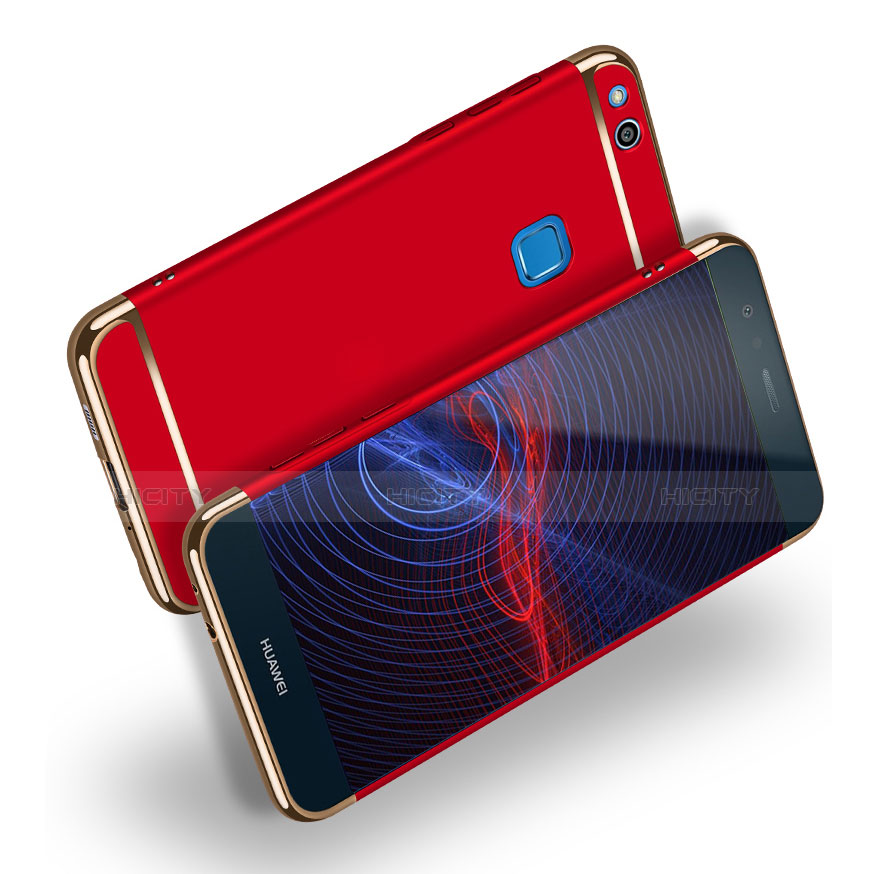 Cover Lusso Metallo Laterale e Plastica per Huawei Nova Lite Rosso