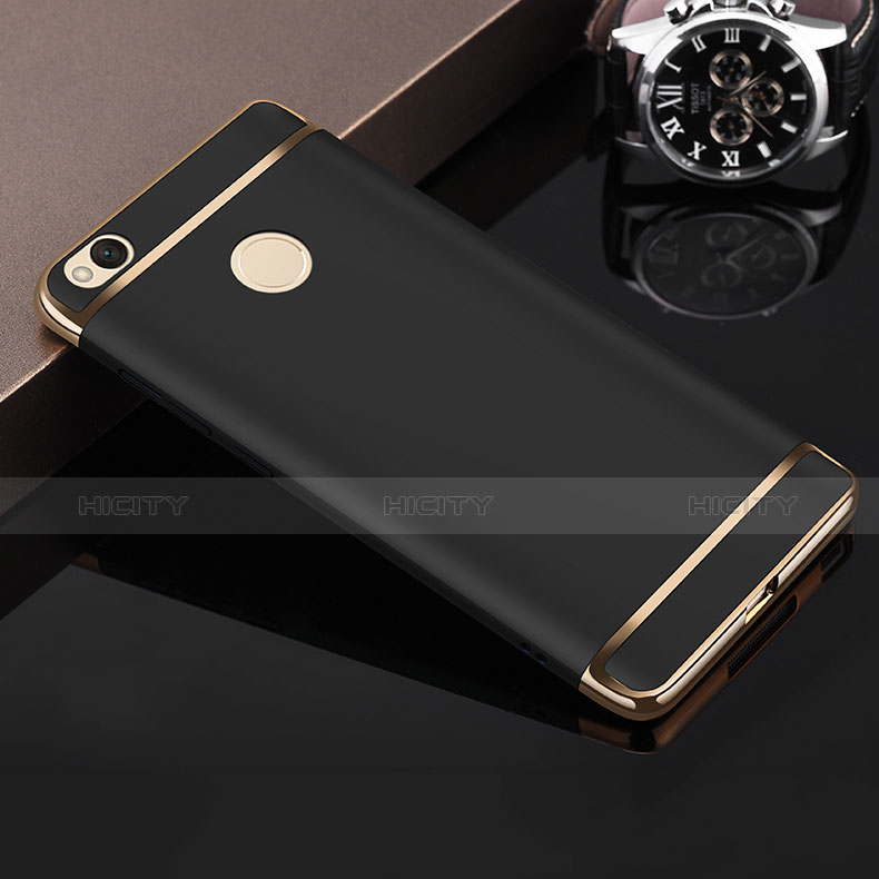 Cover Lusso Metallo Laterale e Plastica per Xiaomi Redmi 4X Nero