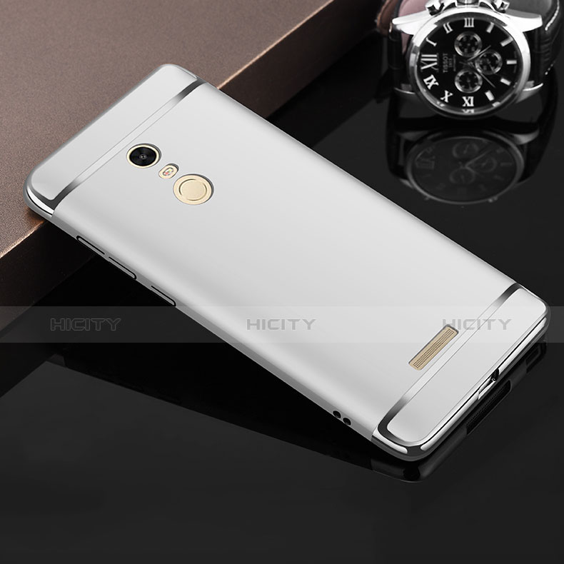 Cover Lusso Metallo Laterale e Plastica per Xiaomi Redmi Note 3 MediaTek Argento