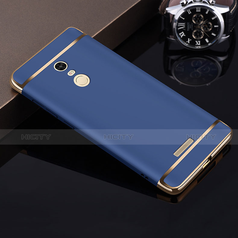 Cover Lusso Metallo Laterale e Plastica per Xiaomi Redmi Note 3 MediaTek Blu