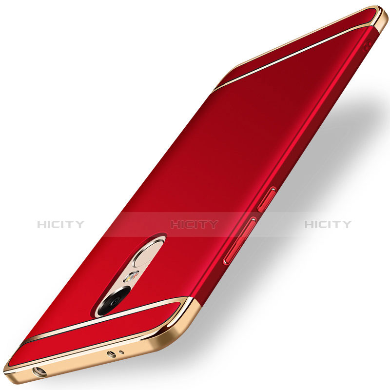 Cover Lusso Metallo Laterale e Plastica per Xiaomi Redmi Note 4 Standard Edition Rosso