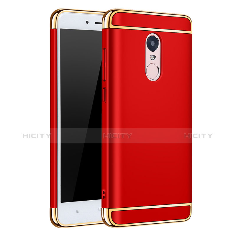 Cover Lusso Metallo Laterale e Plastica per Xiaomi Redmi Note 4 Standard Edition Rosso