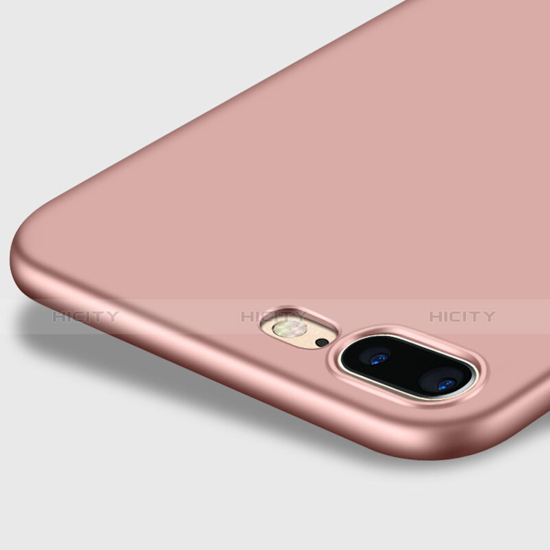 Cover Plastica Rigida Opaca con Anello Supporto per Apple iPhone 7 Plus Rosa