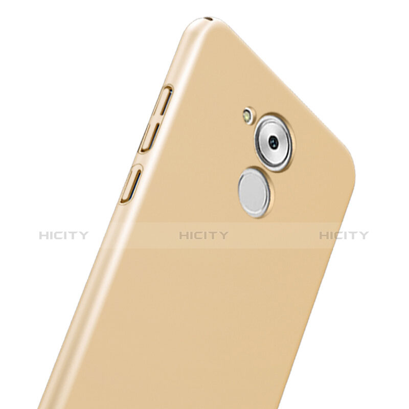 Cover Plastica Rigida Opaca con Anello Supporto per Huawei Enjoy 6S Oro