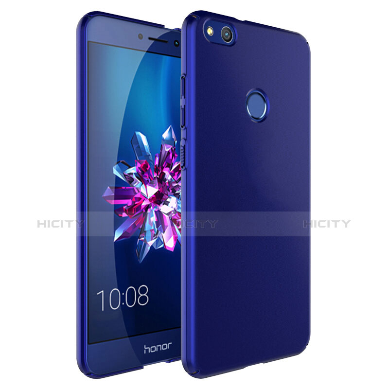 Cover Plastica Rigida Opaca con Anello Supporto per Huawei GR3 (2017) Blu