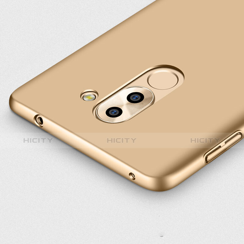 Cover Plastica Rigida Opaca con Anello Supporto per Huawei GR5 (2017) Oro