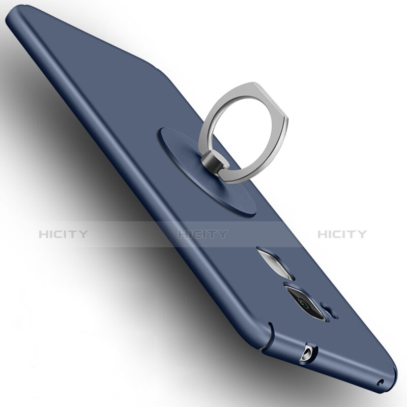 Cover Plastica Rigida Opaca con Anello Supporto per Huawei GR5 Mini Blu