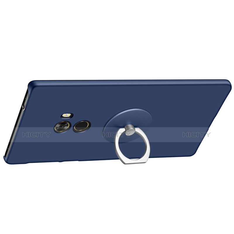 Cover Plastica Rigida Opaca con Anello Supporto per Xiaomi Mi Mix Blu