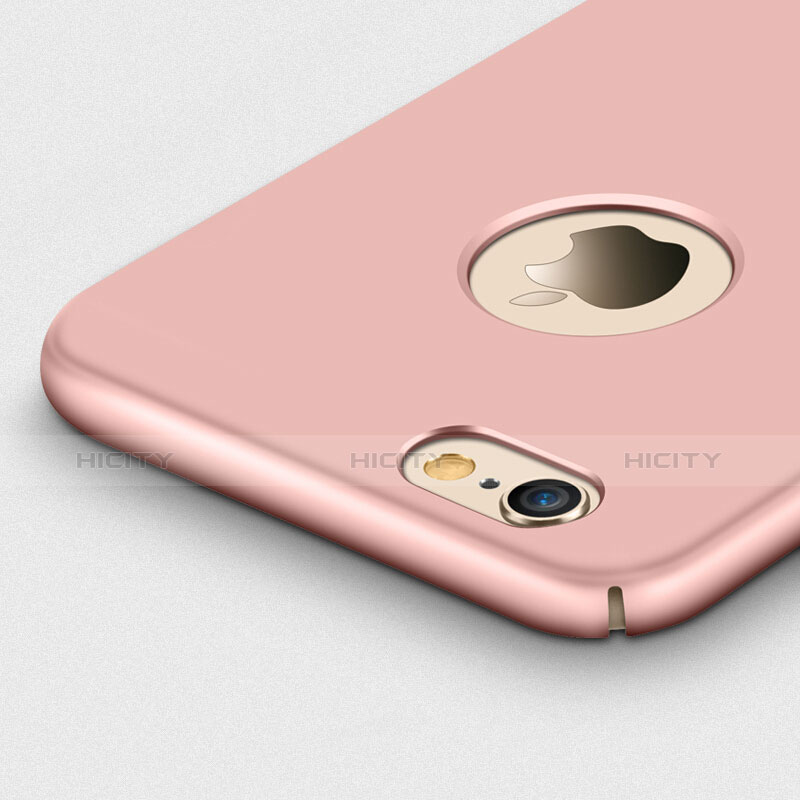 Cover Plastica Rigida Opaca con Foro e Anello Supporto per Apple iPhone 6 Plus Rosa