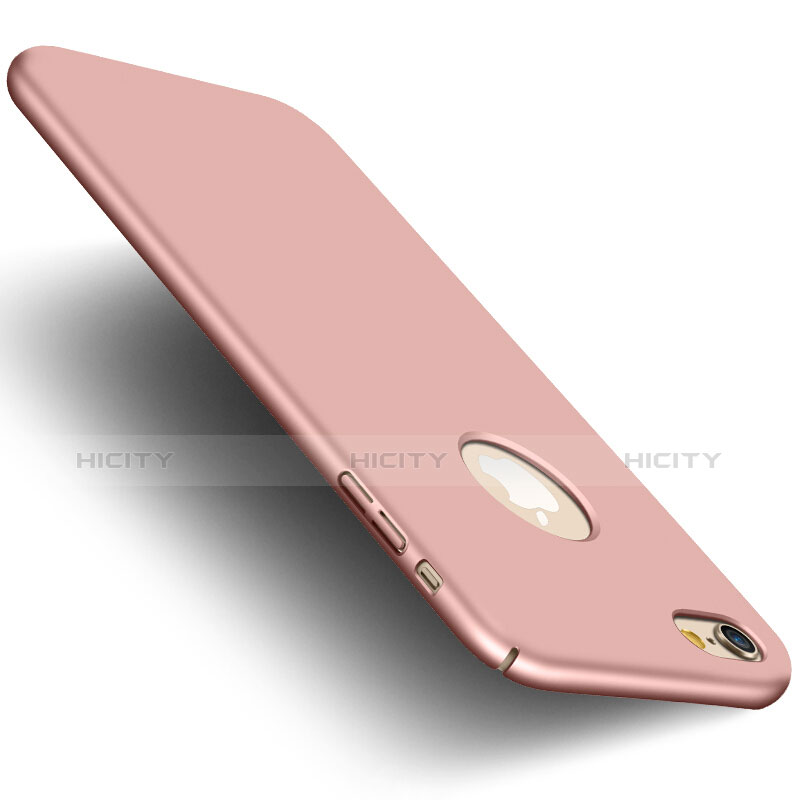 Cover Plastica Rigida Opaca con Foro e Anello Supporto per Apple iPhone 6 Rosa