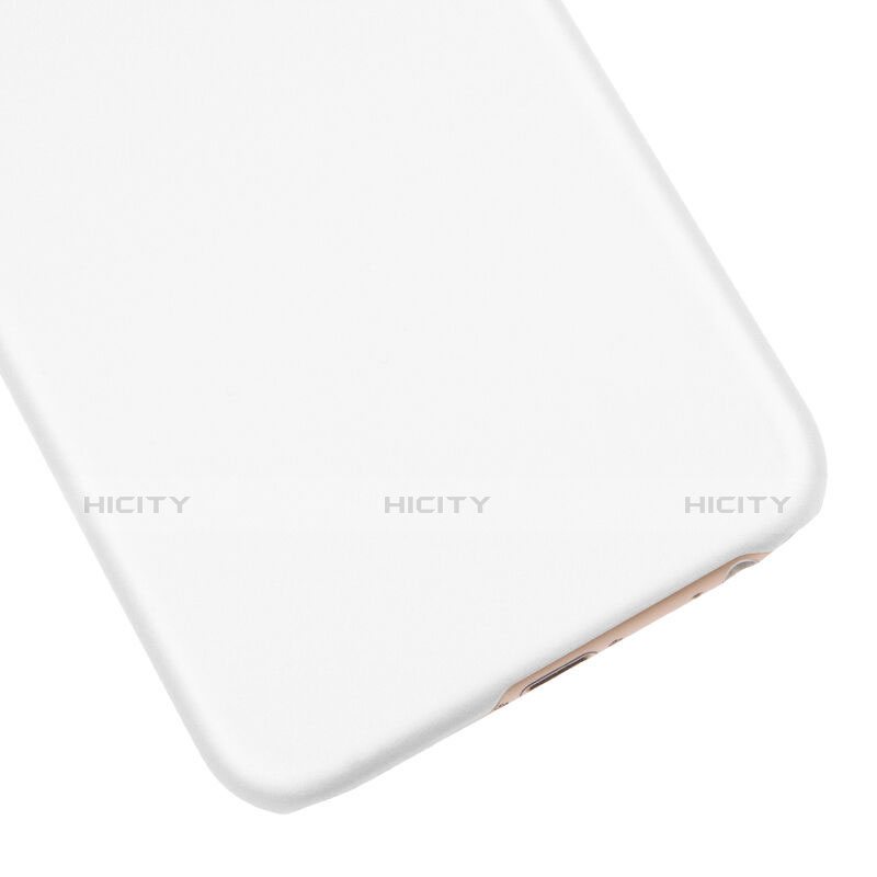 Cover Plastica Rigida Opaca con Foro per Apple iPhone 6 Plus Bianco