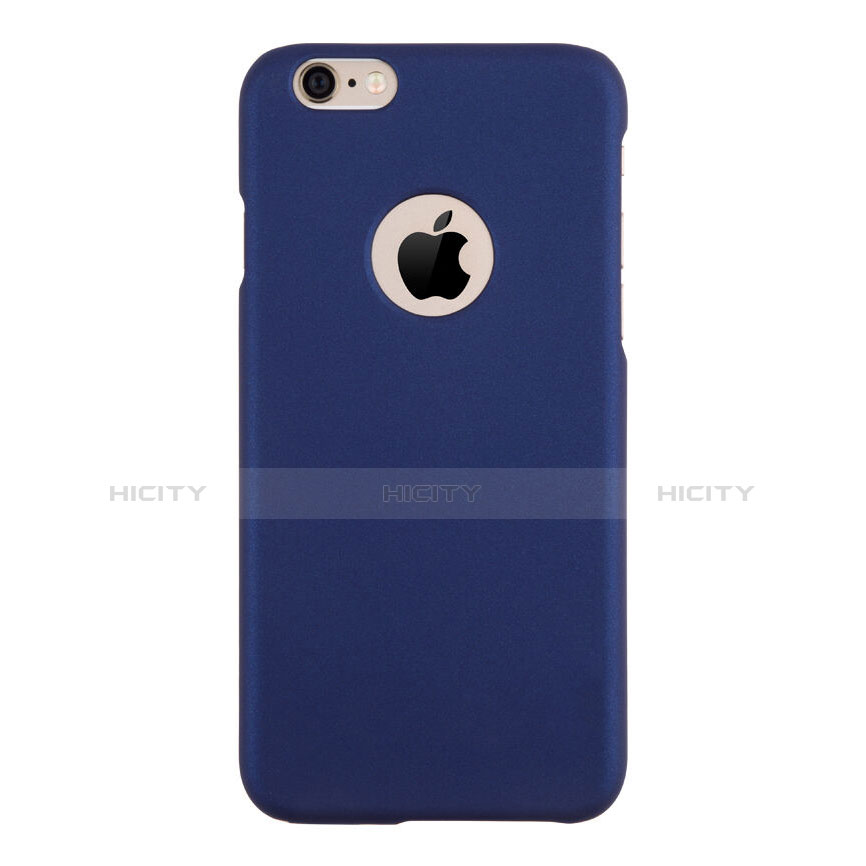 Cover Plastica Rigida Opaca con Foro per Apple iPhone 6 Plus Blu