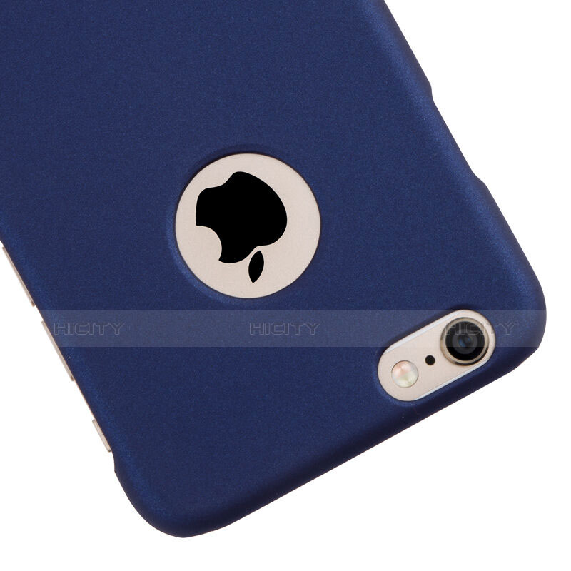 Cover Plastica Rigida Opaca con Foro per Apple iPhone 6 Plus Blu